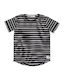 Rt1702 Rad Tribe Tee In Black & White Stripe