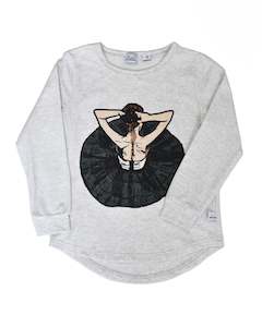 Size 0: KR0900 BALLERINA TEE in GREY