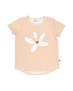Tee: KR2310 ORANGE BLOSSOM STRIPE TEE