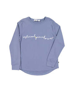 KR1614 RADICOOL PEACE LOVE LS TEE