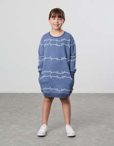 KR1612 LOVE NOTE SWEATER DRESS