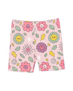 KR2341 BIKE SHORT IN SMILEY FLOWERS
