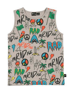 RD1411 DUDE GRAFFITI TANK