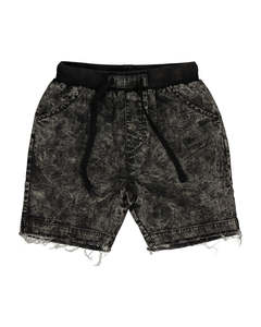 Radicool Dude 1: RD1418 YELLOW BOLT DENIM SHORT