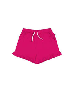 Size 10: KR2513 FRILL SHORT IN RASPBERRY PINK