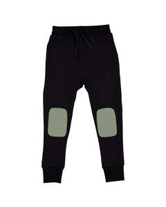 Rad Tribe: RT1808 TRIBE SPACEPANT IN BLACK & MOSS