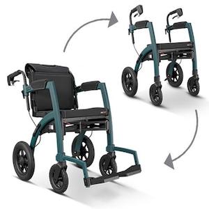 Transit Wheelchair: Rollz Motion Performance convertible wheelchair and walker
