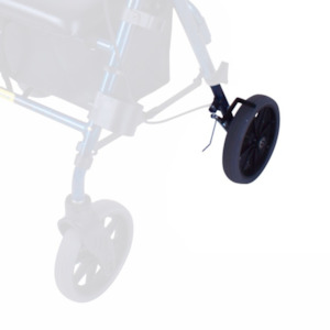 Rear leg and wheel assembly to suit Mobilis Plus walking frames