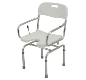 Oakwood swivel shower chair