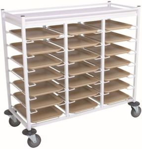 Products: Viking® 21 Food tray trolley with braking castors