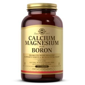 SOLGAR CALCIUM MAGNESIUM PLUS BORON TABLETS