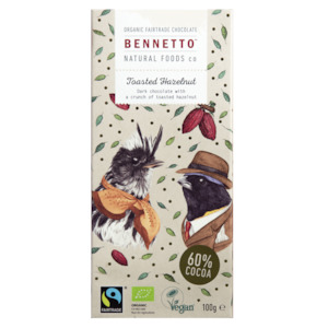 Confectionary: BENNETTOS TOASTED HAZELNUT CHOCOLATE 100G