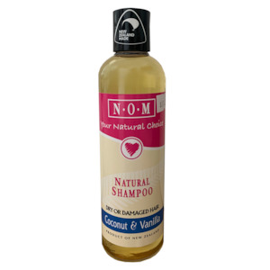 Shampoo Conditioner: N.O.M COCONUT & VANILLA NATURAL SHAMPOO 250ML