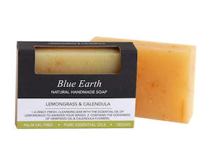 BLUE EARTH LEMONGRASS & CALENDULA SOAP