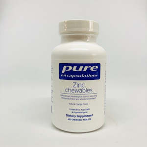 Immunity: Zinc chewables Pure Encapsulations
