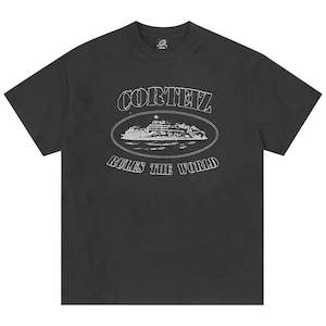 Best Sellers: Corteiz Reflective Alcatraz Tee - Triple Black
