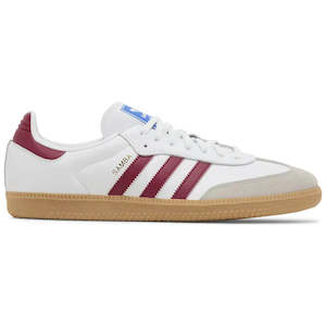 Yeezy: Adidas Samba OG - White Burgundy Gum