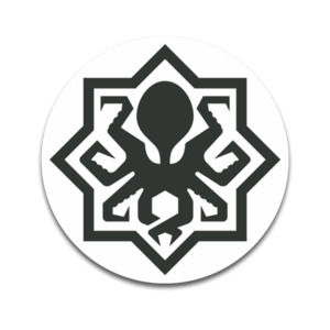 Products: RAILBLAZA Icon Circle Black and White - 3" RAILBLAZA