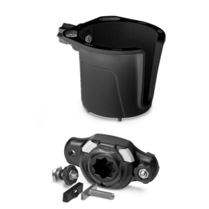 DrinkHold Black TracLoader StarPort RAILBLAZA