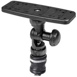 Products: Fish Finder Mount R-Lock R with Miniport Tracmount RAILBLAZA