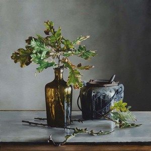 July: Oak leaves and Glue Pot