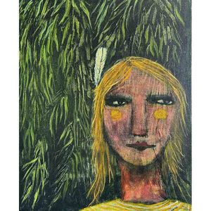 Feather in her hair