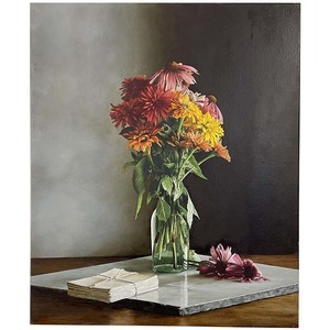 January: Zinnias & Echinacea