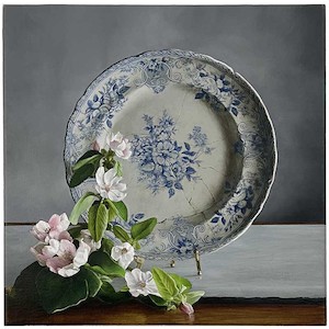 September: Quince Blossom & Plate