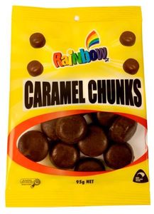 Rainbow Caramel Chunks 20 x 95g bags