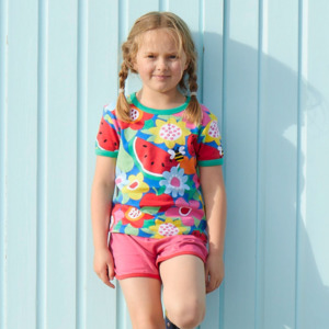 Market Sale Prices Available For A Short Time Online Too: Toby Tiger - SS Tee - Organic Fruit Flower