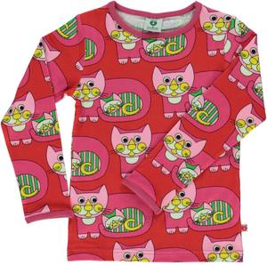 Smafolk - LS Tee - Cat - Red