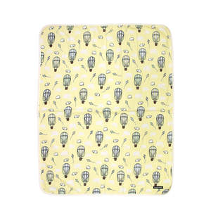 Villervalla - Reversible Blanket - New Born Aircraft - Maize