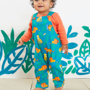 Dungarees Slungarees Overalls Rompers: Toby Tiger - Dungarees - Organic Wild Cats