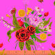 Wild Flowers Pink  - Heather Ross 20th Anniversary Collection