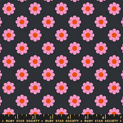 Yardage: Meadow Star Honey Pie Black Fat Quarter - Alexia Abegg for Ruby Star Society