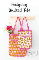 Patterns: Everyday Quilted Tote Pattern - Knot and Thread Design