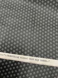 Yardage: Remnant All Hallow’s Eve Black - Joanna Figueroa for Moda Fabrics