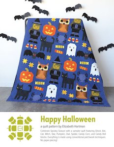 Quilt Kit: Happy Halloween Fabric Kit Small Quilt 34" x 42" - Elizabeth Hartman
