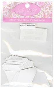 Hexagon EPP 5/8”: 1 1/4" Six Pointed Star (100) - Sue Daley Designs