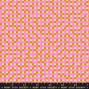 Fabric: Maze in Flamingo Fat Quarter - Picture Book Kimberly Kight Ruby Star Society