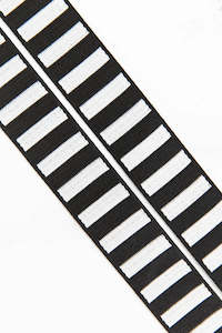1 1/2” webbing: Bold Stripe Webbing 1 1/2” Black & White