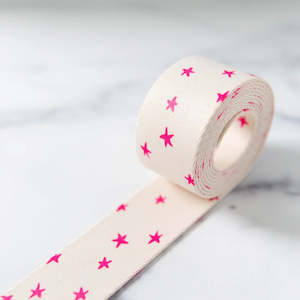 alexia abegg starry: Starry Webbing 1 1/2”Natural in Pink - Alexia Abegg