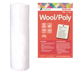 Batting: Wool/Poly 60/40 Batting from Matildas Own