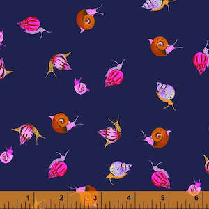 Indigo Snails Fat Quarter  - Heather Ross 20th Anniversary Collection