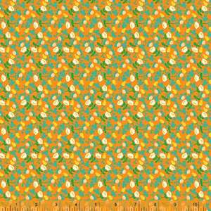 Individual Fat Quarters: Calico Orange (FQ) - Lucky Rabbit by Heather Ross