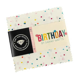 Charm Squares: Birthday 5” Charm Square Pack - Sarah Watts  for RSS