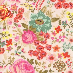 Remnants End Of Bolt And Sale Fabrics: Nefertari Pink Marzipan - Meraki Basic Grey for Moda Fabrics