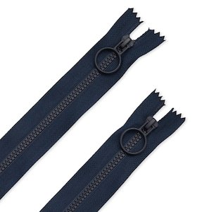Zipper Navy Hoop Pull 16 inch (2 Pack) - Zakka Workshop