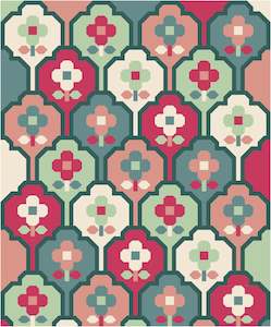 Pen Paper Patterns: Wallflower AGF Pure Solids Quilt Kit - Pen and Paper Patterns