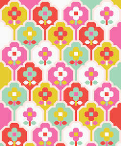 Pen Paper Patterns: Wallflower Fabric Bright Mockup Quilt Kit - Pen and Paper Patterns